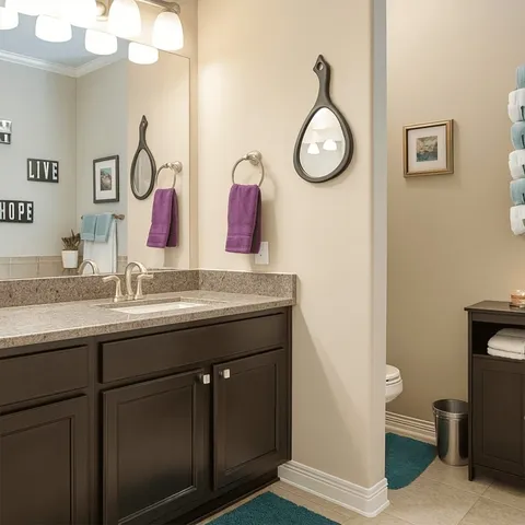 a bathroom with a toilet and a sink