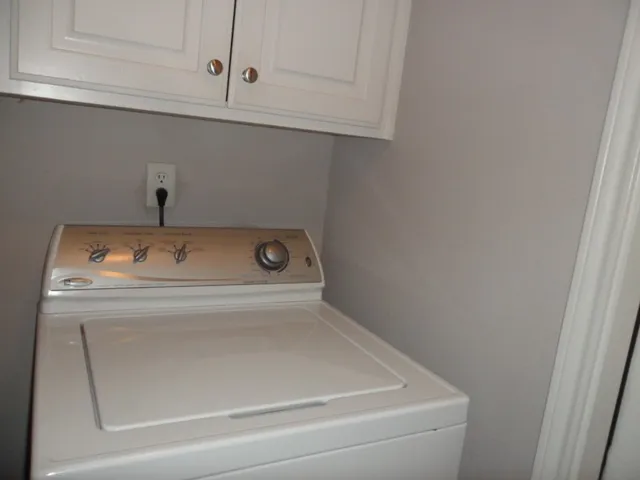 a close view of utility room