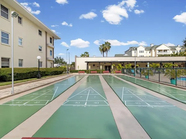 a view of a volley ball court