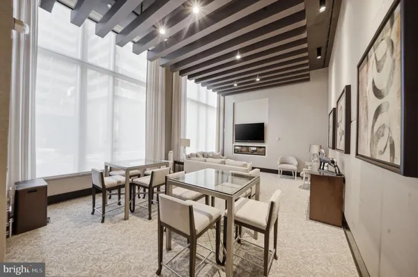 a kitchen with counter top space and appliances