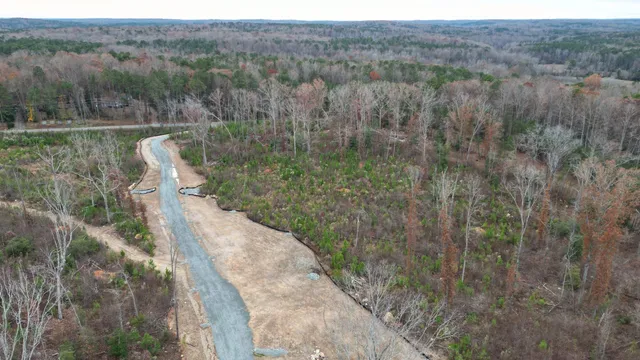 a view of a lake with mountain
