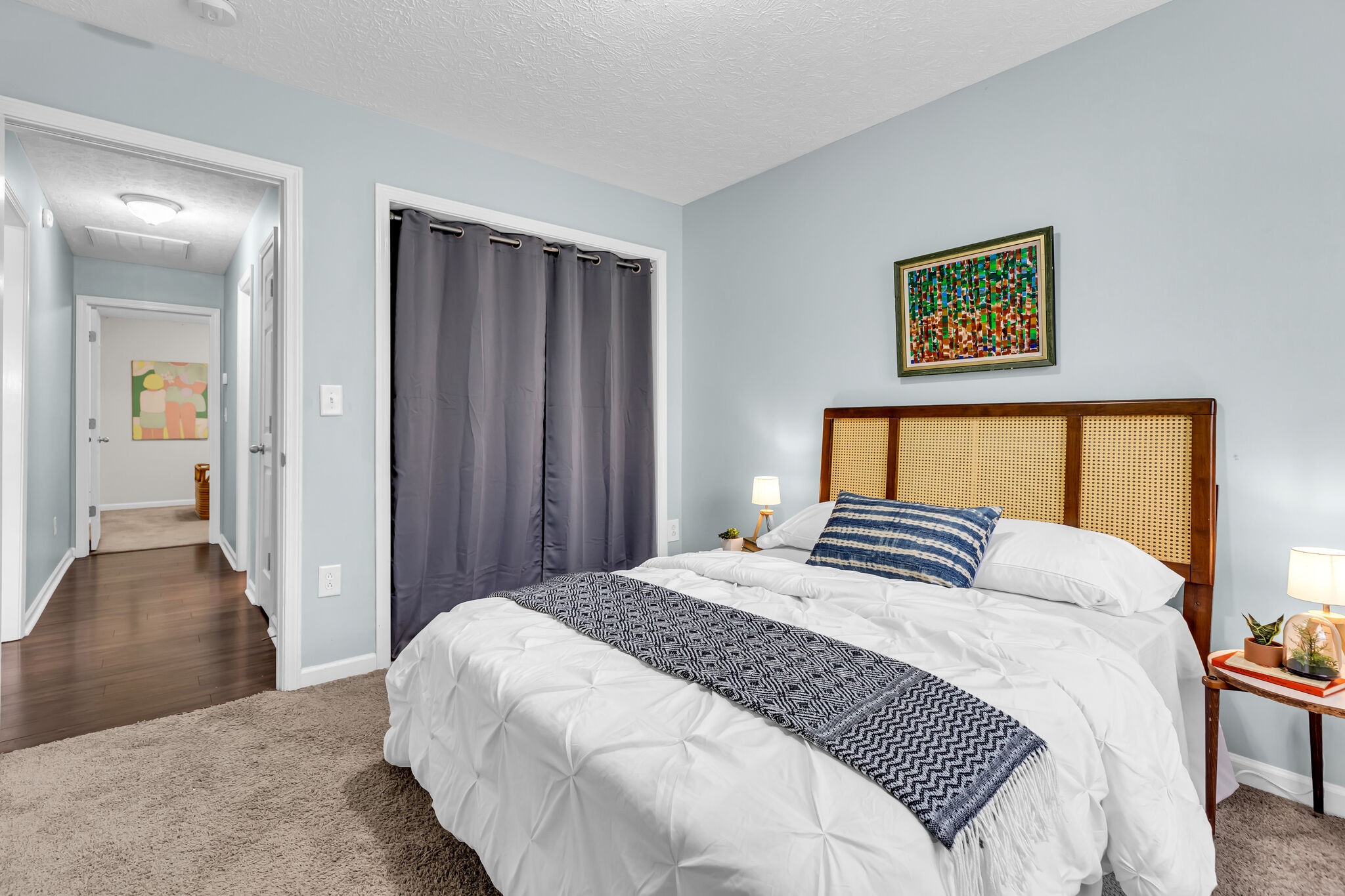 4026 Deer Run Trace Spring Hill, TN 37174 - Photo 22 of 29 a bedroom with a bed and wooden floor