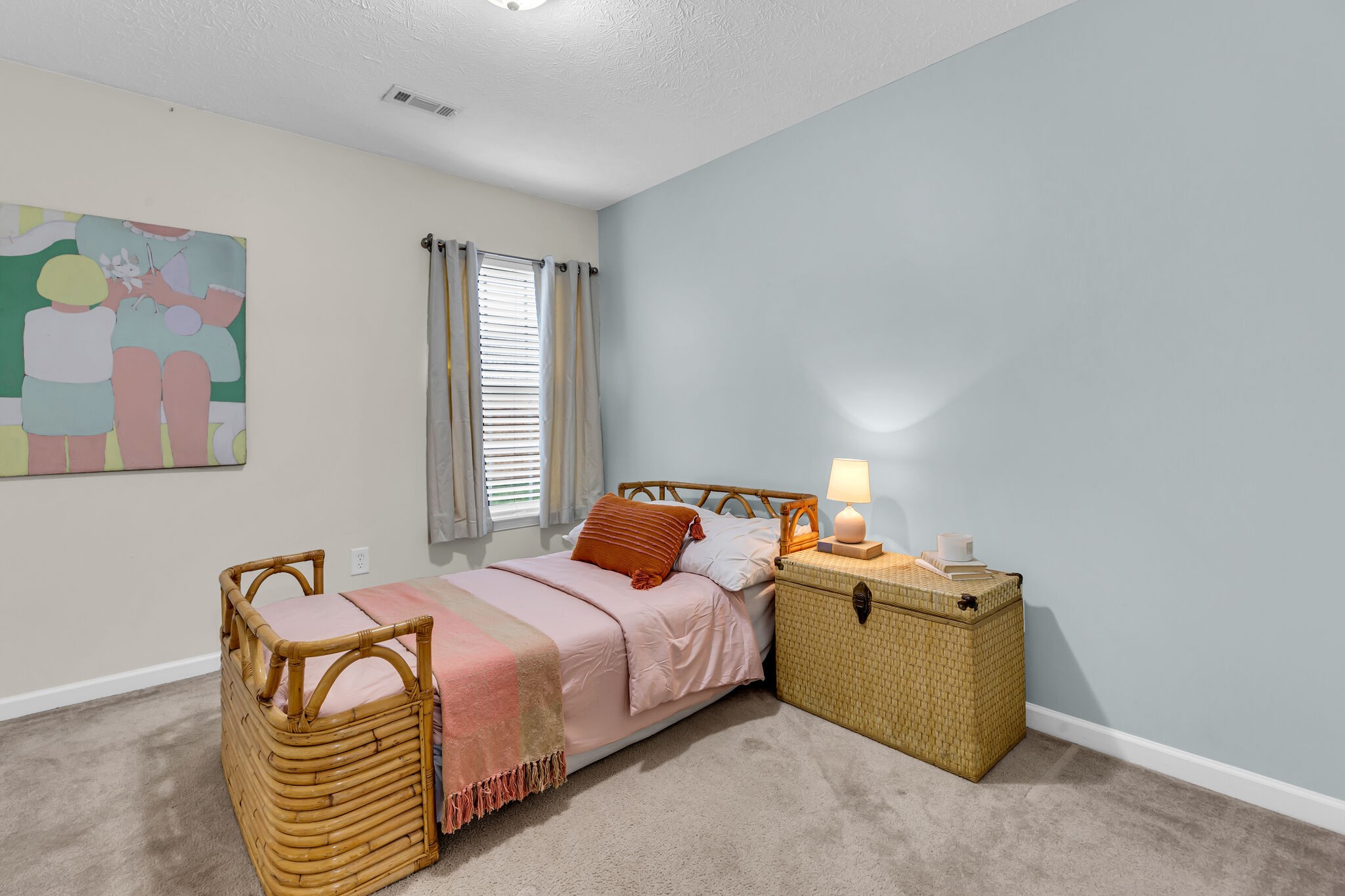 4026 Deer Run Trace Spring Hill, TN 37174 - Photo 24 of 29 a bedroom with a bed and lamp