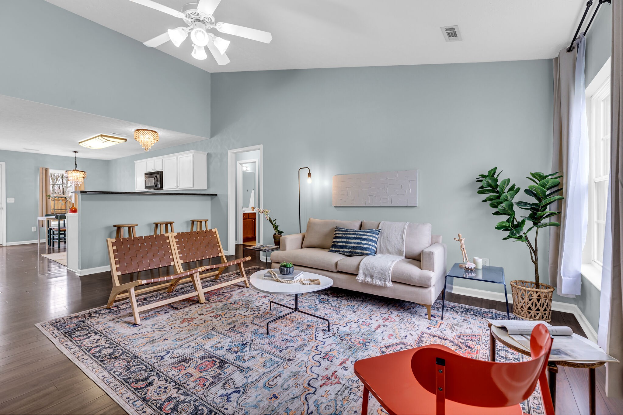 4026 Deer Run Trace Spring Hill, TN 37174 - Photo 3 of 29 a living room with furniture and a fireplace