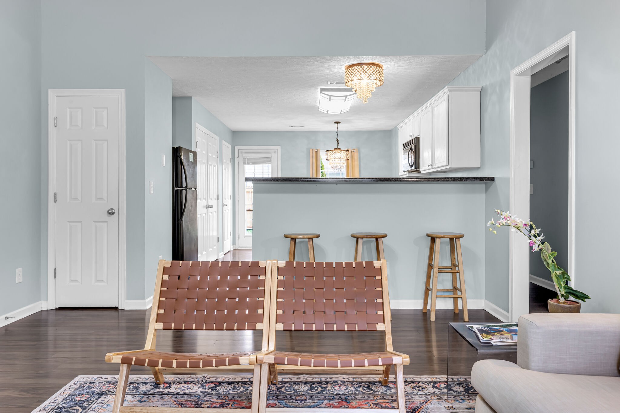 4026 Deer Run Trace Spring Hill, TN 37174 - Photo 8 of 29 a living room with furniture and a wooden floor
