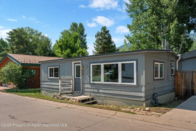a house with trees in the background