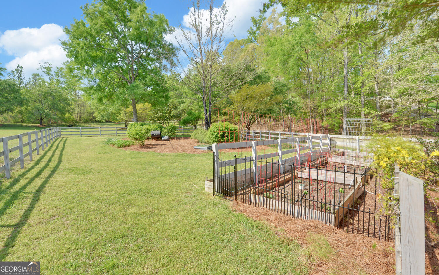 809 Glenn Ferry Road Fair Play, SC 29643 - Photo 12 of 78 a view of a yard with basketball court