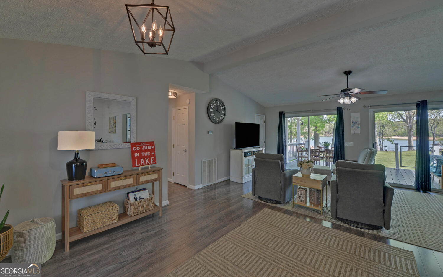 809 Glenn Ferry Road Fair Play, SC 29643 - Photo 24 of 78 a view of a livingroom with furniture window and wooden floor