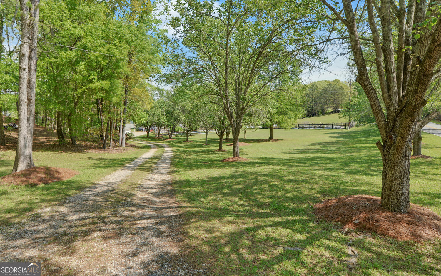 809 Glenn Ferry Road Fair Play, SC 29643 - Photo 64 of 78 a big yard with lots of green space and trees in the back