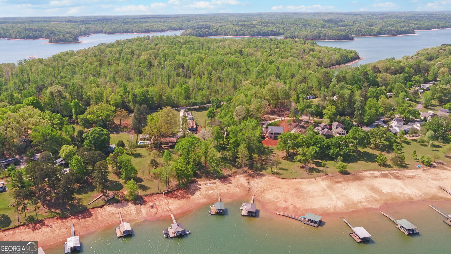 809 Glenn Ferry Road Fair Play, SC 29643 - Photo 72 of 78 a view of a lake with huge green field