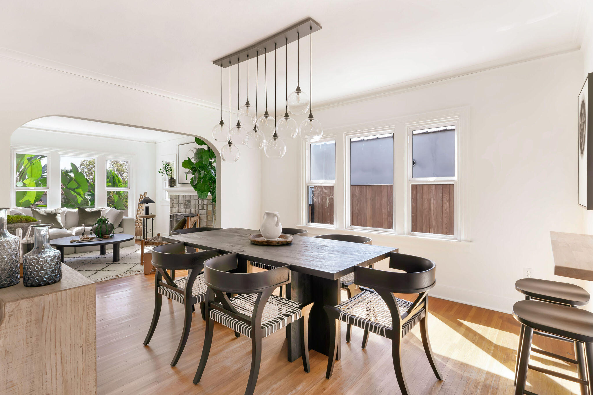 1317 Keniston Avenue Los Angeles, CA 90019 - Photo 14 of 57 a view of a dining room with furniture window and outside view