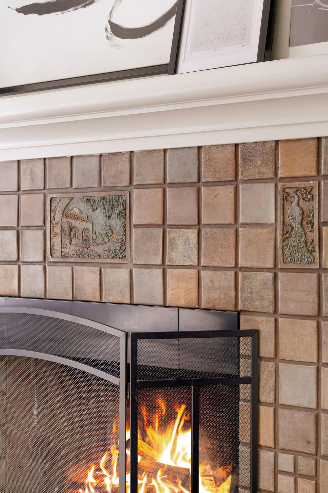 1317 Keniston Avenue Los Angeles, CA 90019 - Photo 9 of 57 Front House Living Room Fireplace
