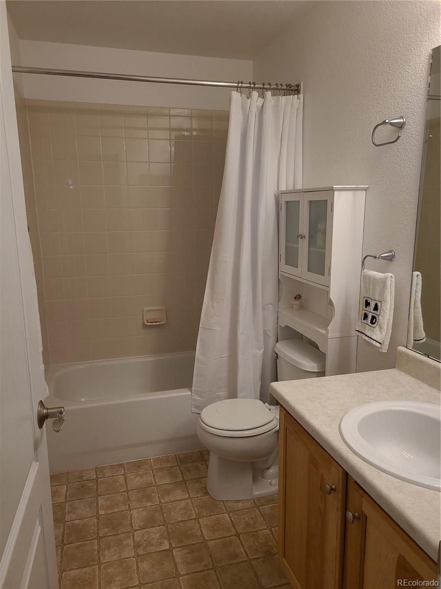 9492 Cedarhurst Lane, Unit B Highlands Ranch, CO 80129 - Photo 10 of 17 a bathroom with a sink a toilet and shower