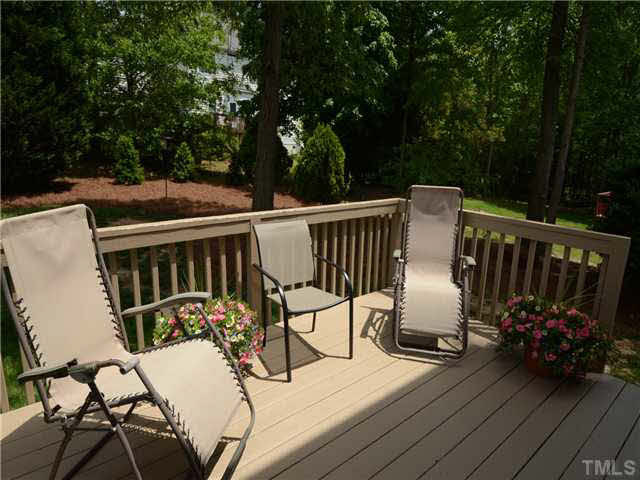 1114 Blackburn Road Apex, NC 27502 - Photo 13 of 17 Inviting deck to find yourself on for your morning coffee or evening beverage