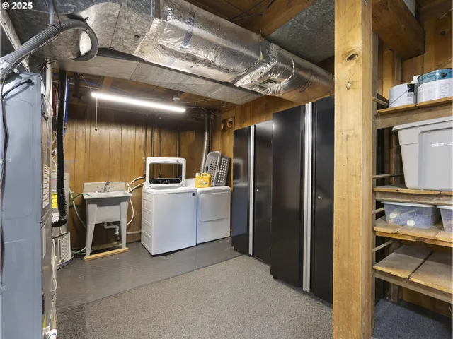 a view of a storage room