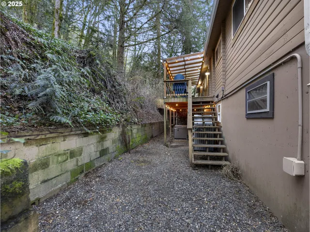 a view of outdoor space yard and deck