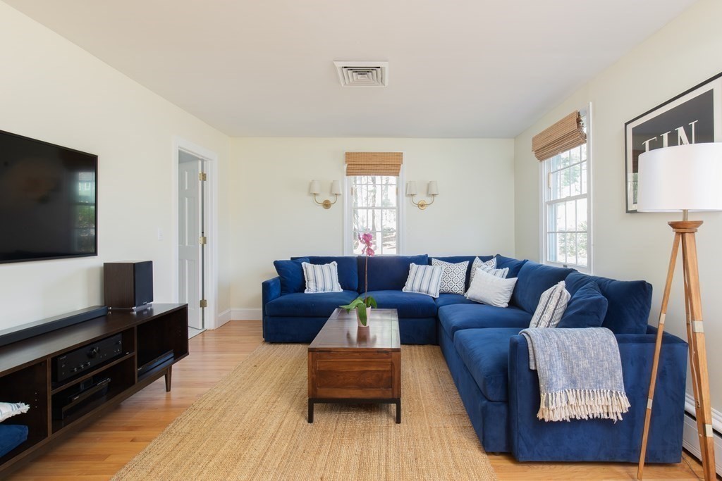 55 Sunset Rock Road Andover, MA 01810 - Photo 20 of 36 a living room with furniture and a flat screen tv