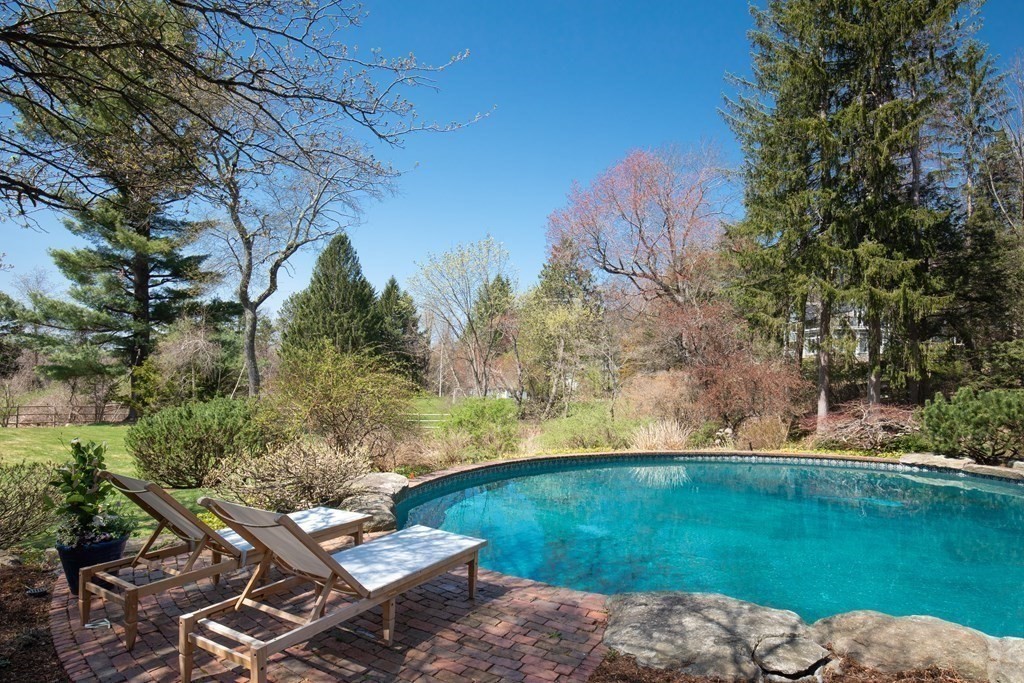 55 Sunset Rock Road Andover, MA 01810 - Photo 7 of 36 a view of a backyard with plants and lake