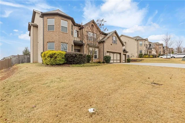 a spacious bathroom with a tub