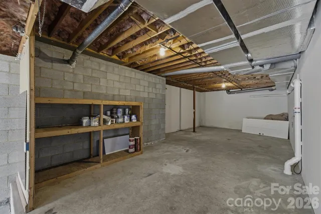 a view of storage and utility room