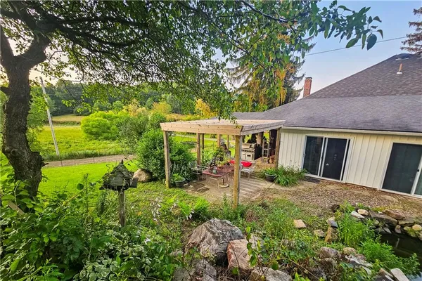 a garden view
