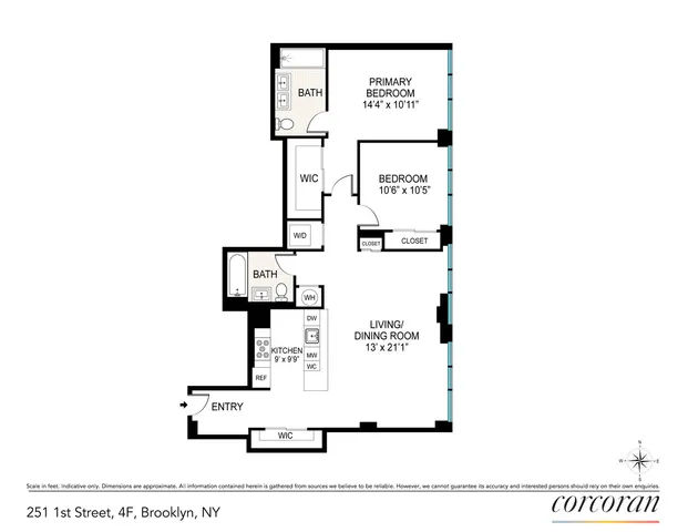 $1,685,000 | 251 1st Street, Unit 4F | Park Slope