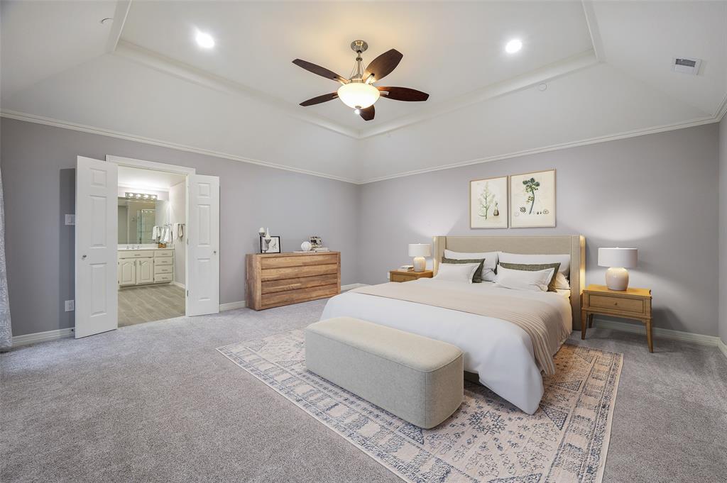 17060 Upper Bay Road Addison, TX 75001 - Photo 18 of 36 Virtually staged primary bedroom