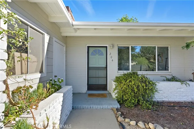 a front view of a house