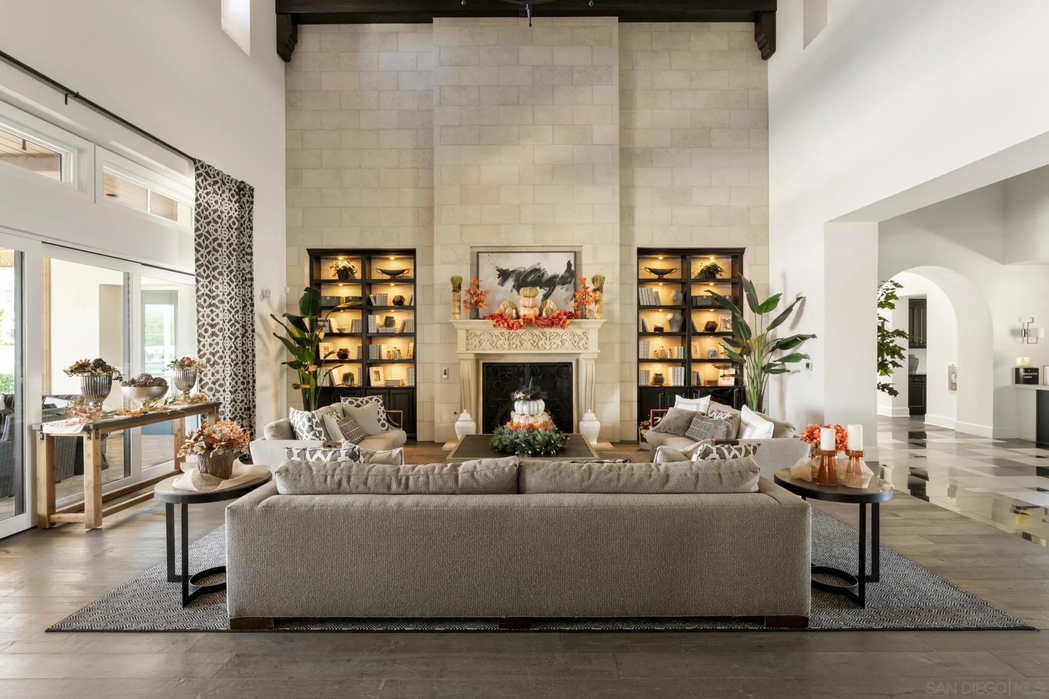 7964 Auberge Circle San Diego, CA 92127 - Photo 29 of 41 a living room with furniture and a fireplace