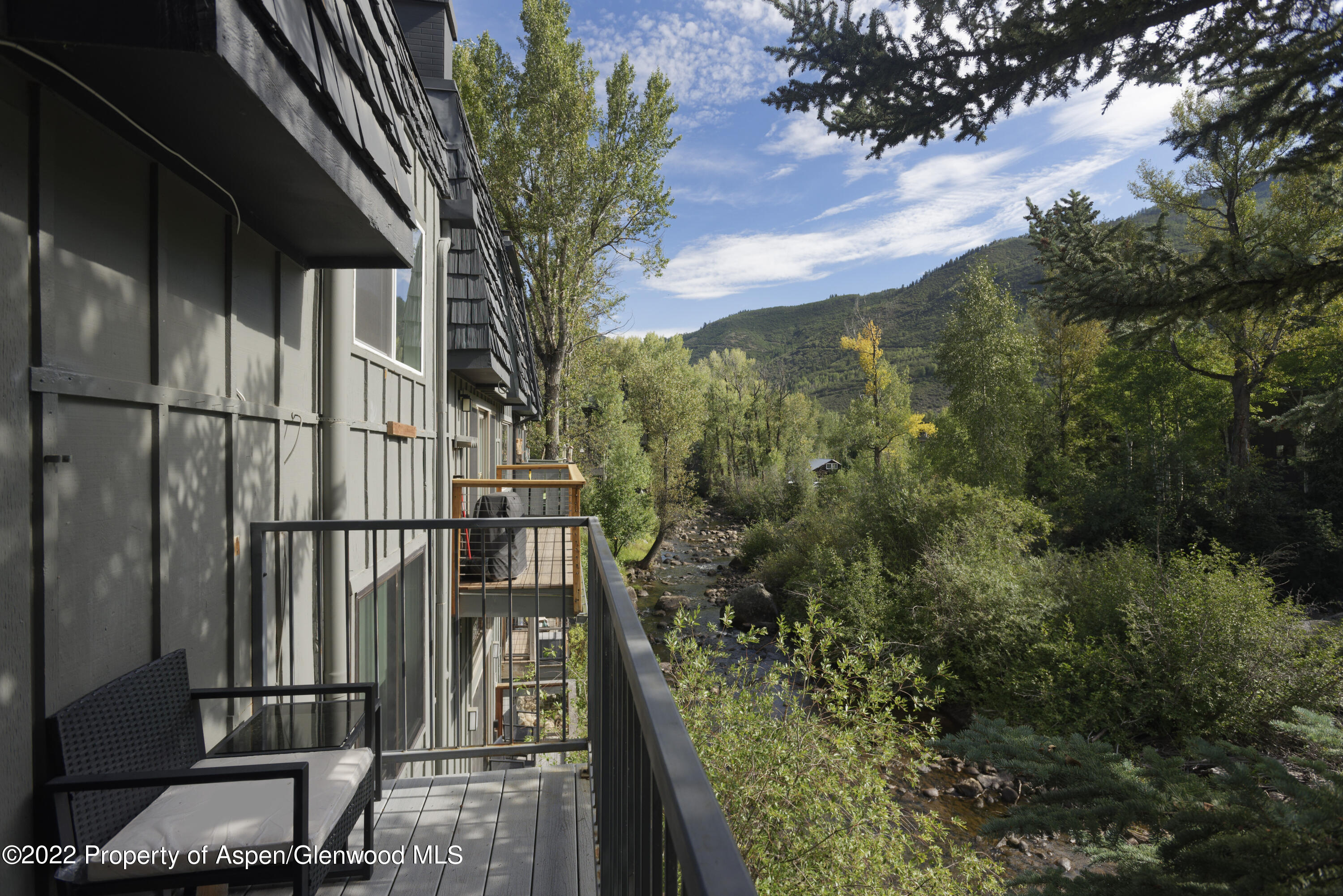 1050 Waters Avenue, Unit 14 Aspen, CO 81611 - Photo 19 of 19 a view of a balcony with an outdoor space
