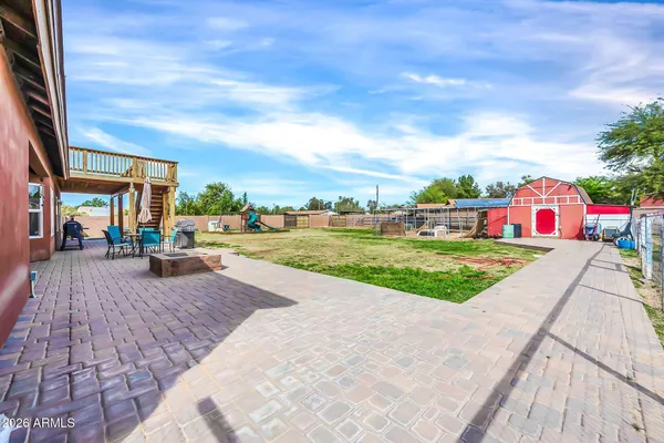 a view of an outdoor space and seating area