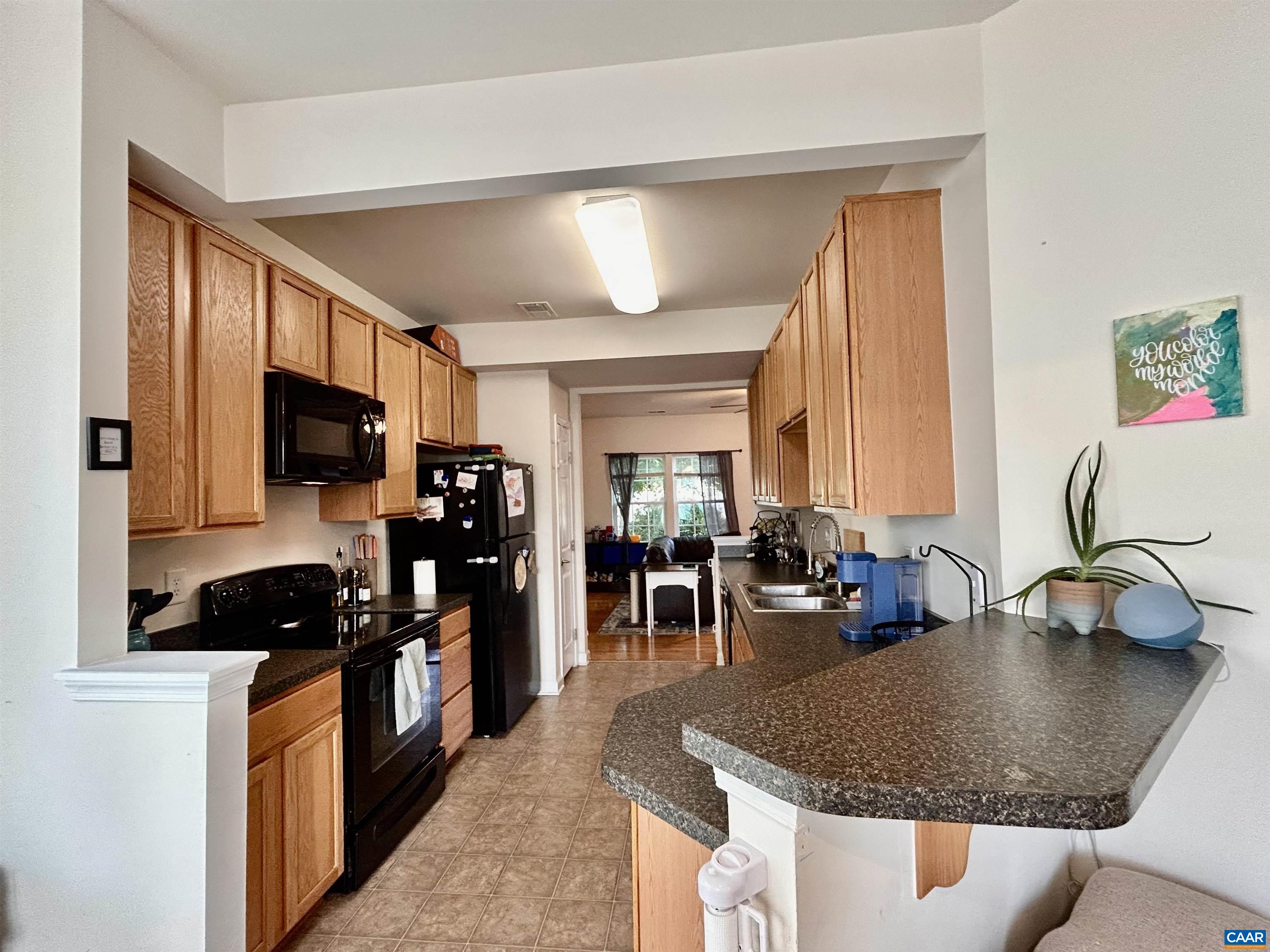 76 Villa Circle Palmyra, VA 22963 - Photo 9 of 18 a kitchen with stainless steel appliances granite countertop a sink a stove and a microwave