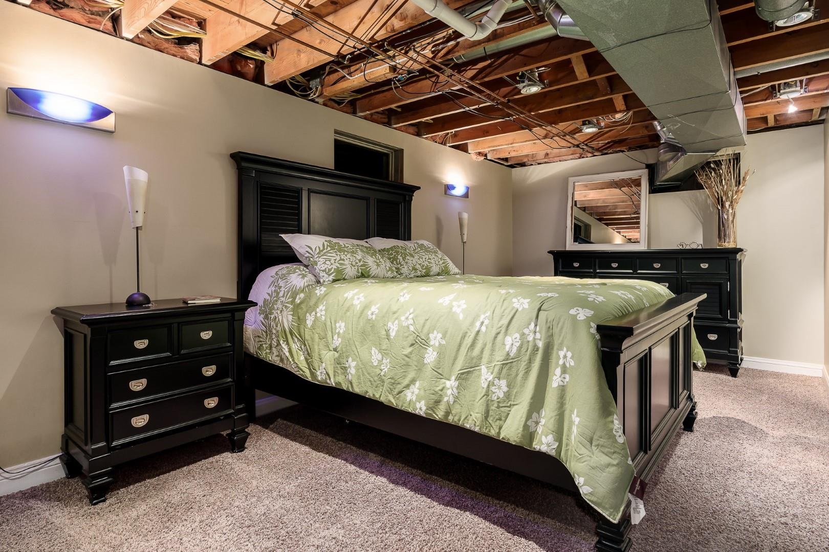 8607 Brown Road Caledonia, IL 61011 - Photo 30 of 94 a bedroom with a bed and a mirror