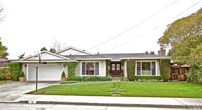 13 Locksly Lane San Rafael, CA 94901 - Photo 1 of 1 a front view of a house with a garden