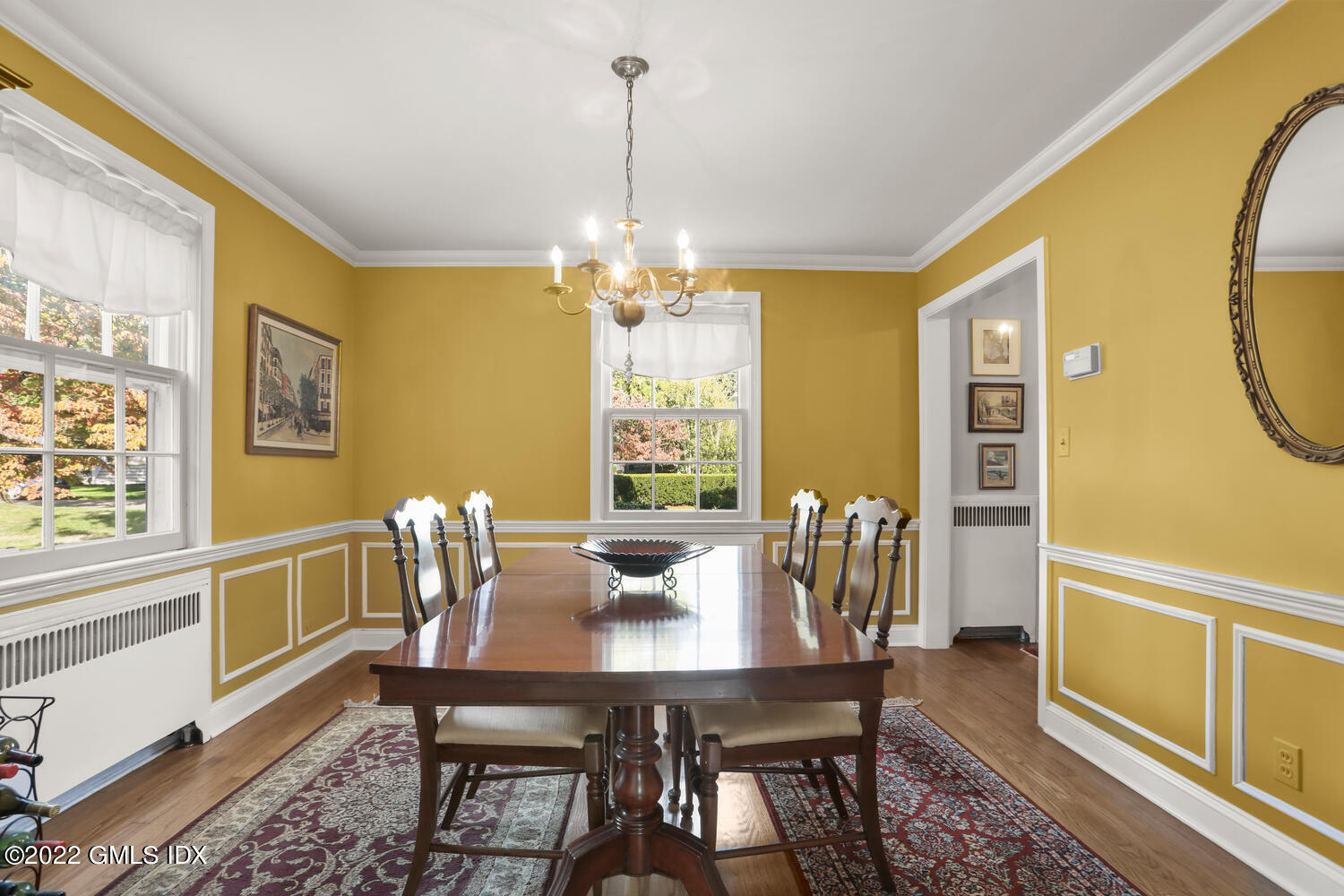 3 Wahneta Road Old Greenwich, CT 06870 - Photo 4 of 28 a view of a dining room with furniture and a window