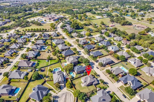 an aerial view of city