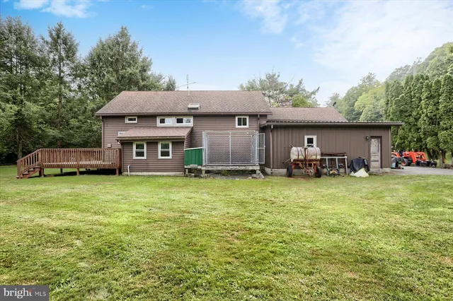 a view of a lake with a mountain in the background