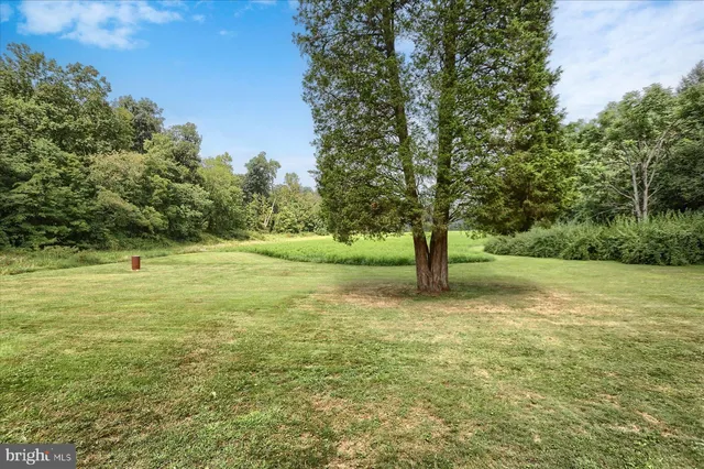 a backyard of a house