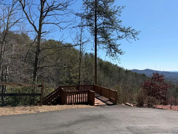 a view of street next to a road