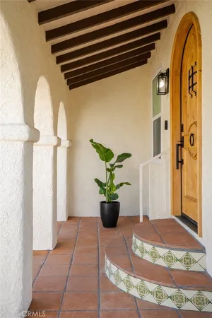 a view of front door of house