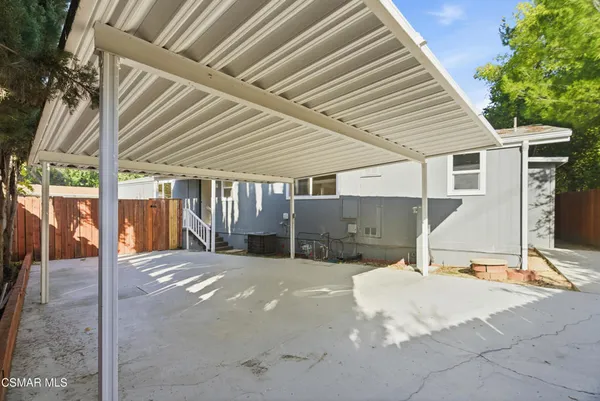 a backyard of a house