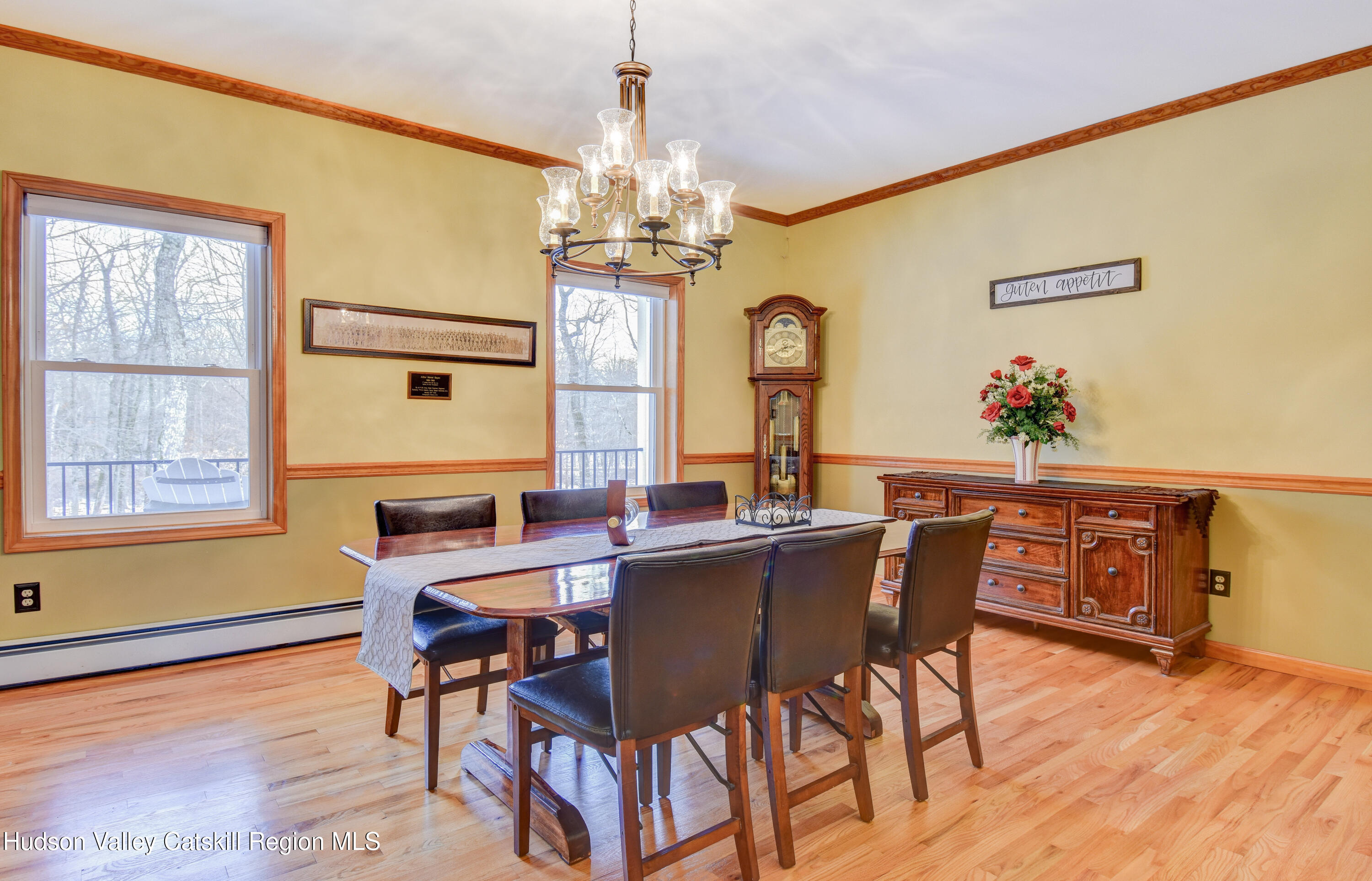 309 Quannacut Road Pine Bush, NY 12566 - Photo 25 of 43 a view of a dining room with furniture window and wooden floor