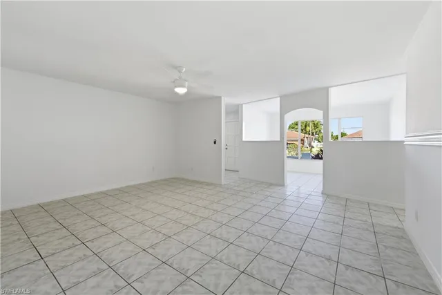 a view of an empty room and window