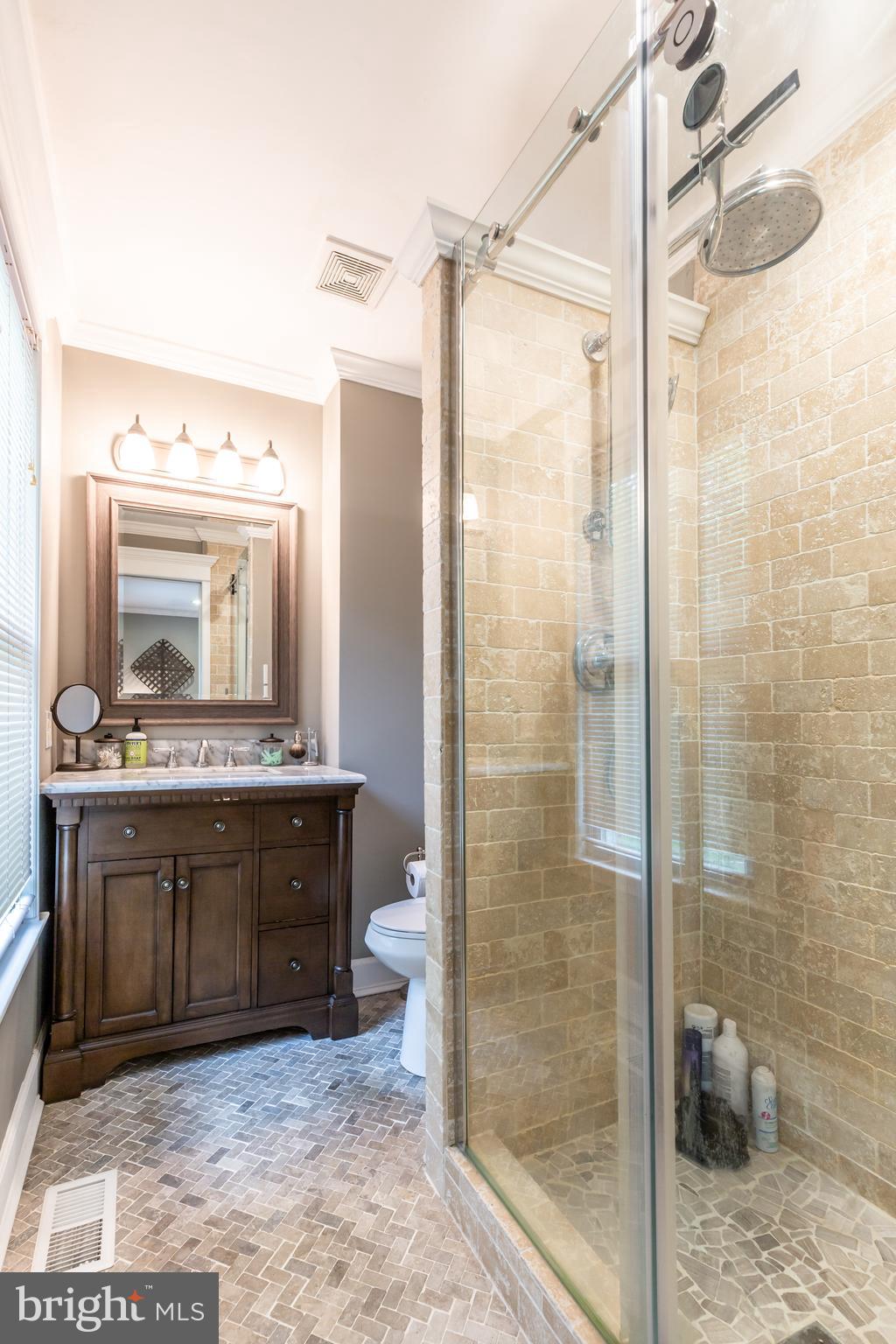 12503 Purcell Road Manassas, VA 20112 - Photo 29 of 46 Master bath with custom vanity, tile and shower