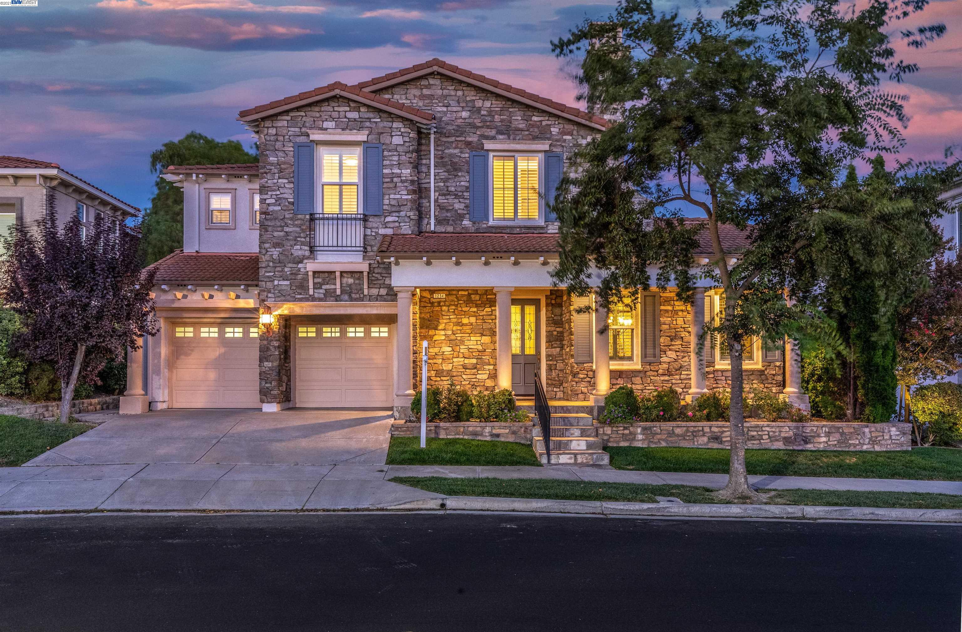 a front view of a house