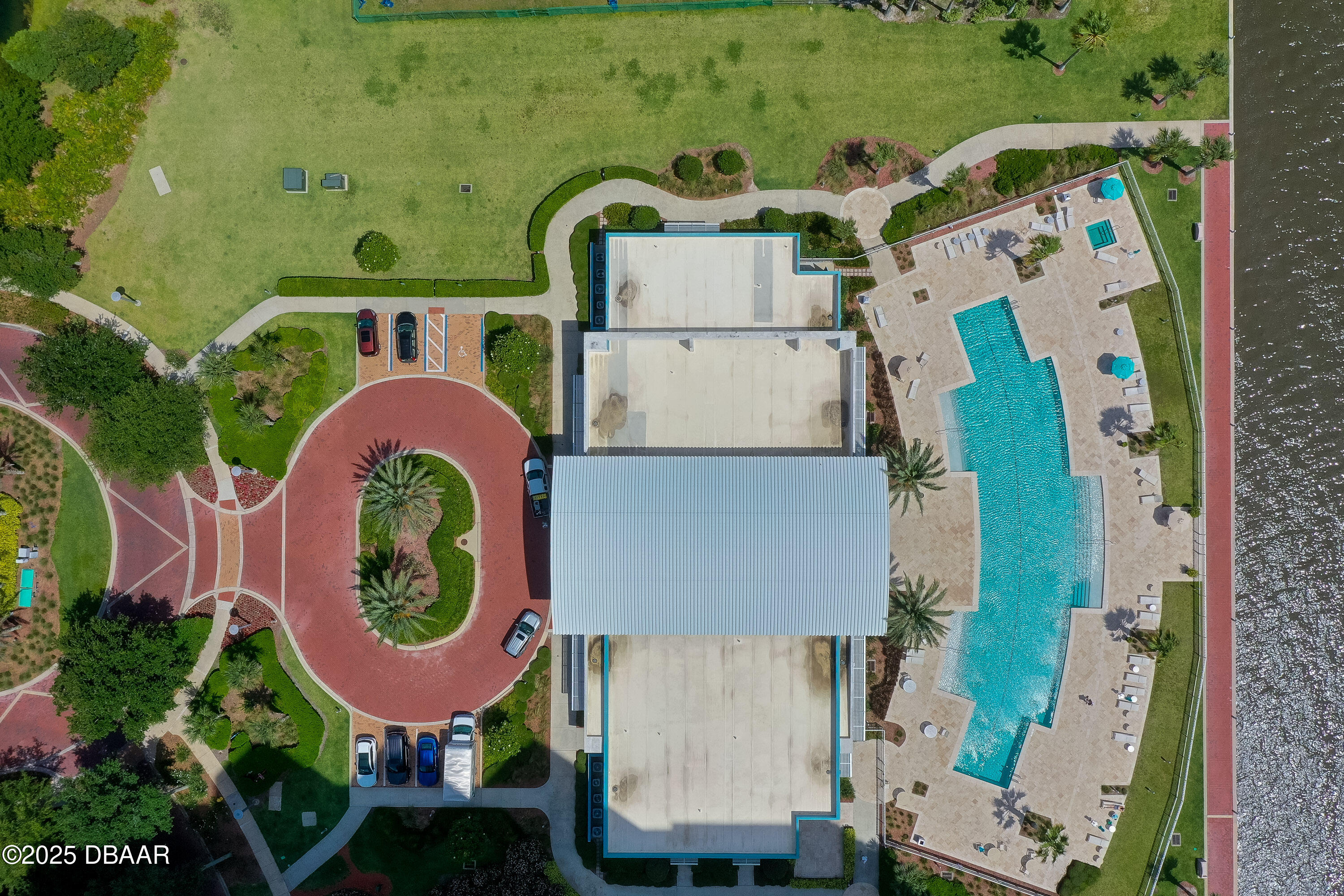 241 Riverside Drive, Unit 2603 Holly Hill, FL 32117 - Photo 71 of 71 an aerial view of residential house with outdoor space and parking