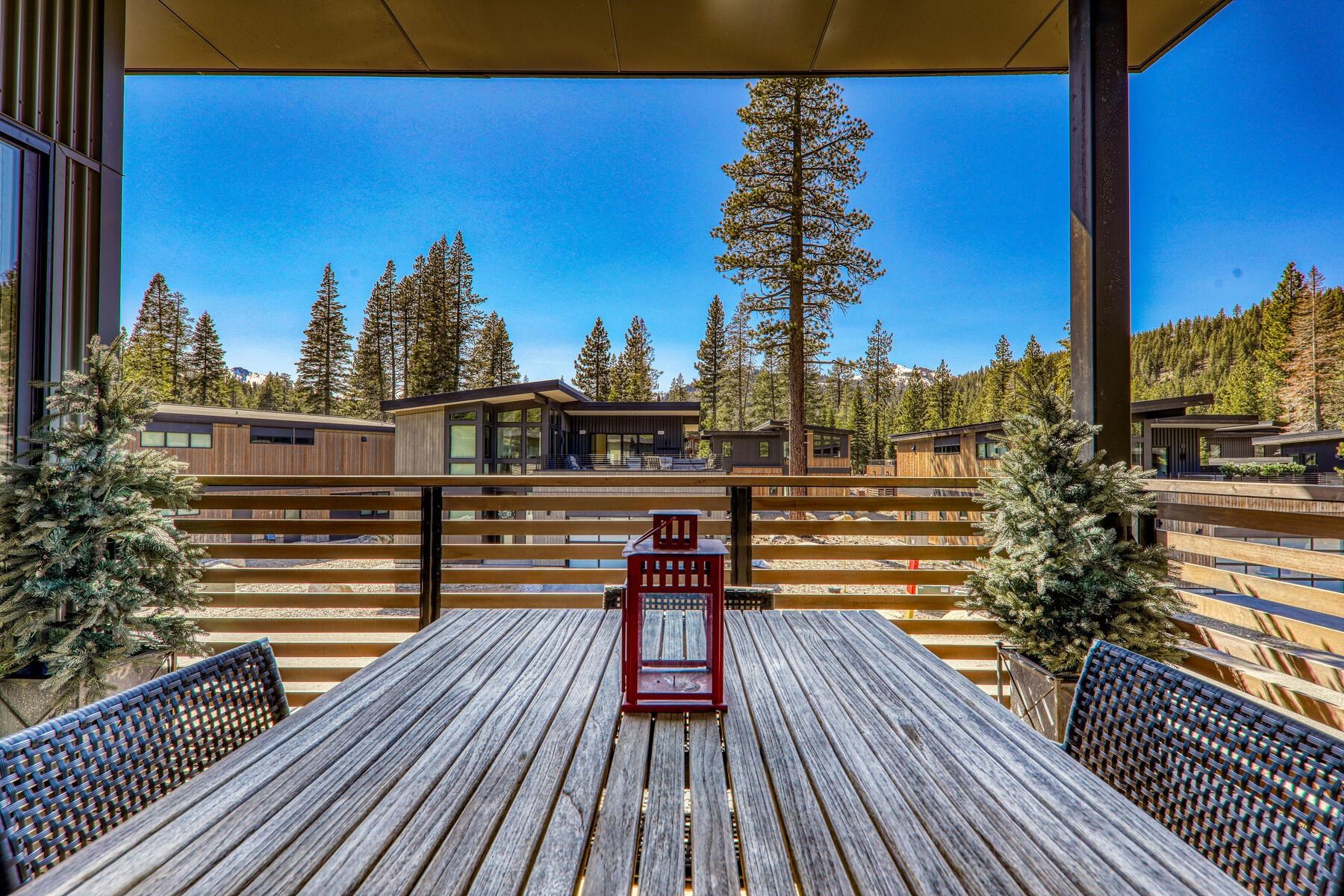 260 Palisades Circle Olympic Valley, CA 96146 - Photo 9 of 28 a view of a balcony with wooden floor and outdoor seating