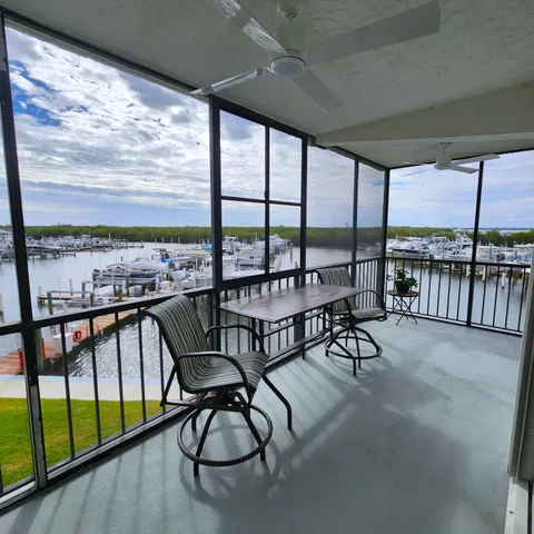 a view of a city from a balcony