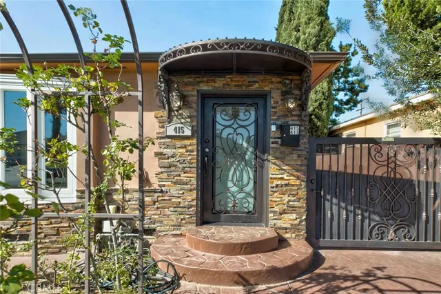 a front view of a house