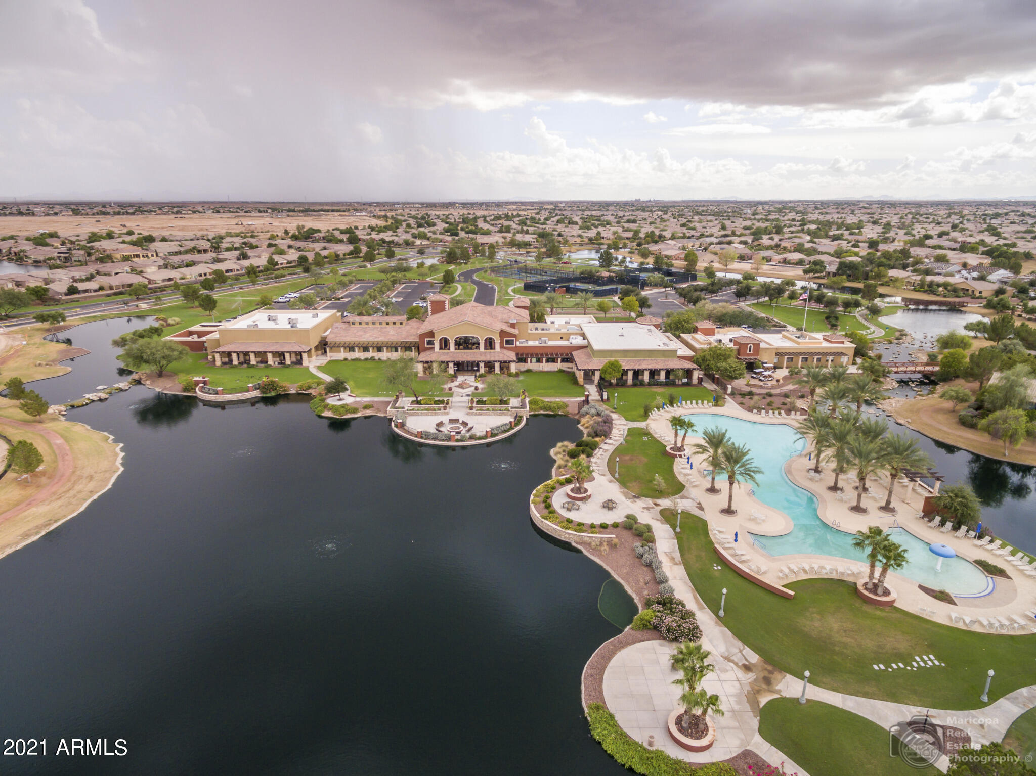 42061 West Rummy Road Maricopa, AZ 85138 - Photo 54 of 81 Arial with Lake